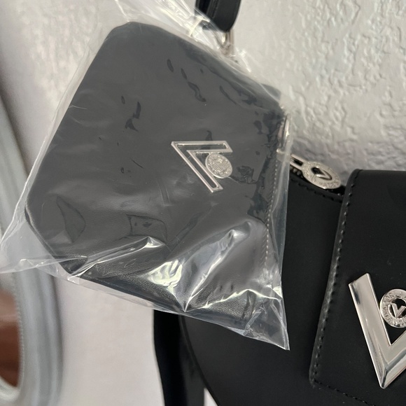 Valentino Orlandi Black Vegan Leather Bag New with Tags - Picture 4 of 12